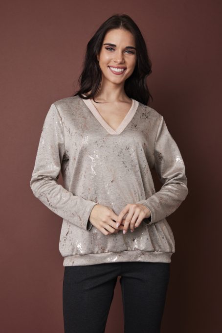 Női pulóver-mintás,S,Tara X Viktori