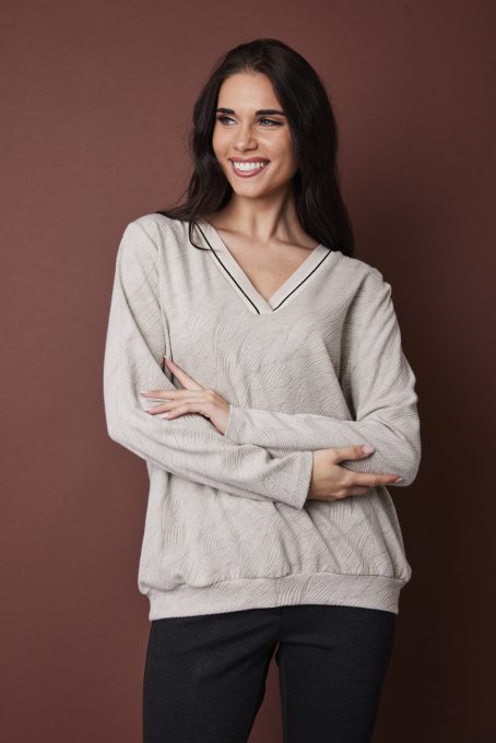 Női pulóver-mintás,M,Tara X Viktori