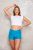MANTRA rövid ujjú crop top   - VIKTORI