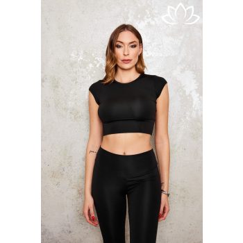 MANTRA rövid ujjú crop top   - VIKTORI