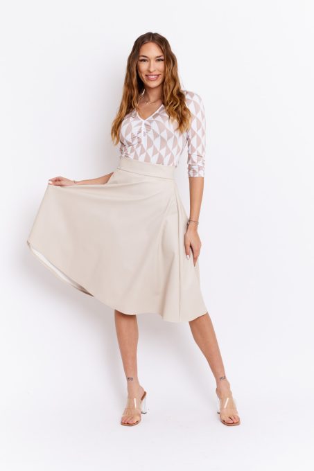FELINE Midi A-line skirt
