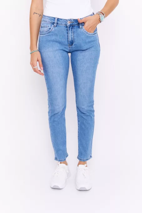  Női farmer nadrág, push-upos, kék,36, Tara x Viktori, Young & Free Collection