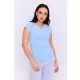 WENDY gombos vállú női póló,bordás,világoskék,M,Tara X Viktori,Young and Free