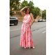 Miami női ruha, húzott nyakú maxi ruha,mintás,Tara x Viktori, Young & Free Kollekció