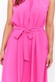 Giselle női ruha, húzott nyakú,megkötős,pink,L-XL,Tara x Viktori, Young & Free Kollekció