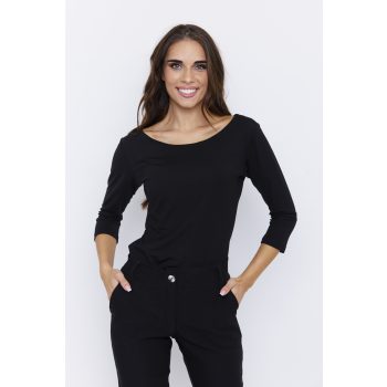   CELINE női póló kerek nyakkal, testhezálló fazon,fekete,S,Tara X Viktori,Young&Free Kollekció