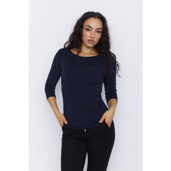   CELINE női póló kerek nyakkal, testhezálló fazon,sötétkék,S,Tara X Viktori,Young&Free Kollekció