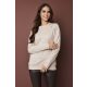 SALYSSA women’s knitted sweater – longline buttoned shoulder tunic