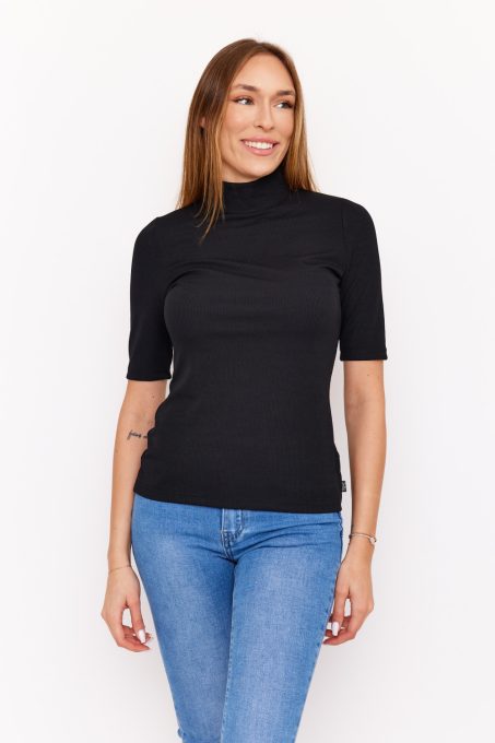 Dea női póló, garbós felső mellszűkitővel,fekete,XL, Tara x Viktori