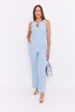 Montpellier women's overal, straight-lined overal with keyhole neck and buttons, Tara x Viktori