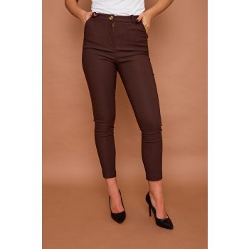  Marbella women's trousers High-waist slit trousers, Tara x Viktori
