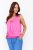 JULIA women's sleeveless tie-front top with elastic hem