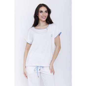 Tara X Viktori női póló,M,fehér-kék