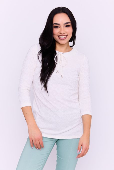 Nessa women's tunic, round-neck, front-tie, Tara x Viktori