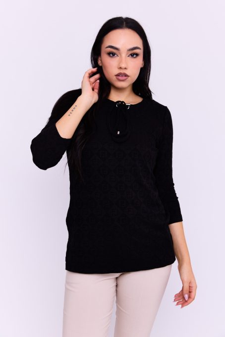 Nessa women's tunic, round-neck, front-tie, Tara x Viktori