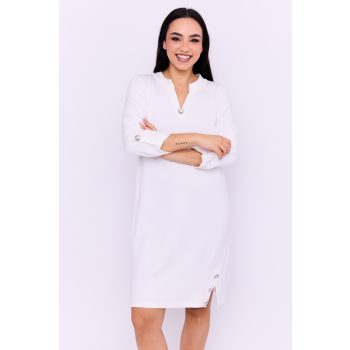   Ludmilla women's tunic, oversized buttoned slide-slit tunic, Tara x Viktori