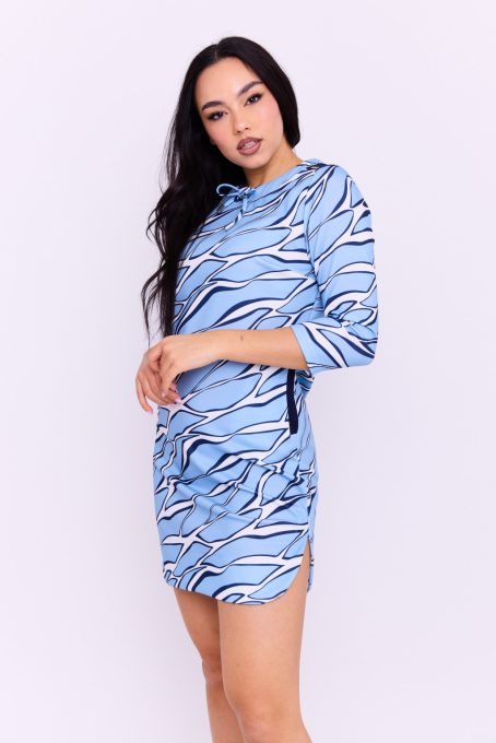 Zamina women's tunic, round-neck with pockets, Tara x Viktori