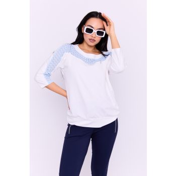   Callia women's tunic, lace-insert oversized, Tara x Viktori