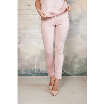   Adel női nadrág, gumis derekú,zsebes cicanadrág,rózsaszin,S,Tara x Viktori