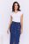 Selina women’s skirt – high-waisted, button-front pencil skirt with front slit
