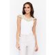 BRENKA lace panel women's top