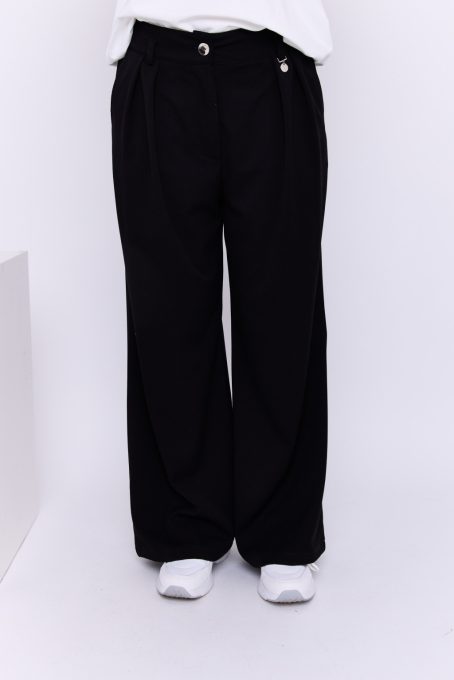 Pamela women's trousers, high-waisted, pleated, Tara x Viktori