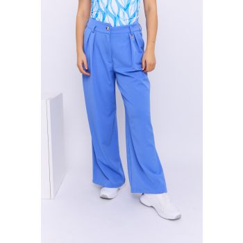   Pamela women's trousers, high-waisted, pleated, Tara x Viktori