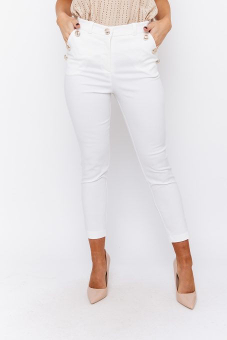 ZOYA High-waist slit trousers