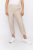 Elvira Women's Linen-Effect Jogger Pants – Comfortable Elastic Waist Summer Trousers with Pockets