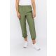 Elvira Women's Linen-Effect Jogger Pants – Comfortable Elastic Waist Summer Trousers with Pockets
