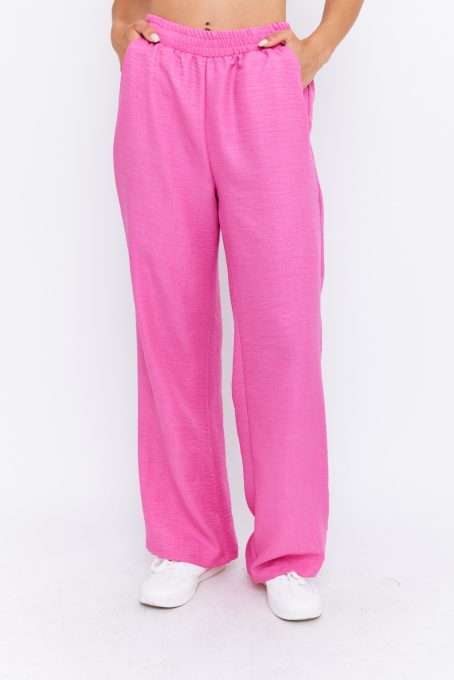 AORMINA women’s wide-leg summer trousers with pockets and elastic waistband