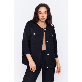 ABRIELLE women's blazer – six-button, pocketed