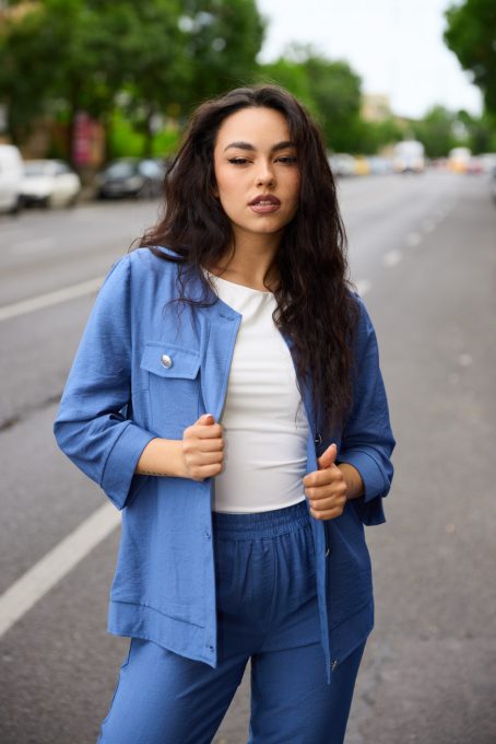 ABRIELLE women's blazer – six-button, pocketed