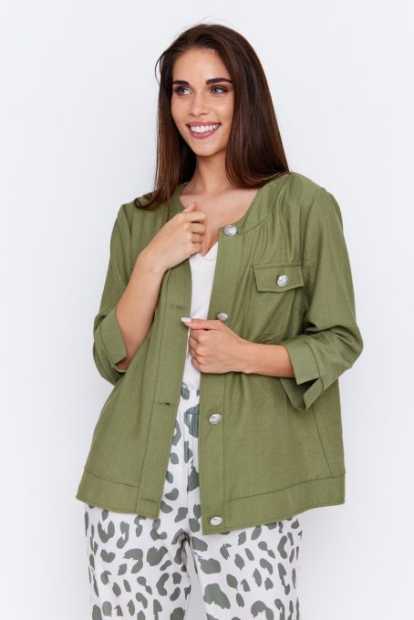 ABRIELLE women's blazer – six-button, pocketed