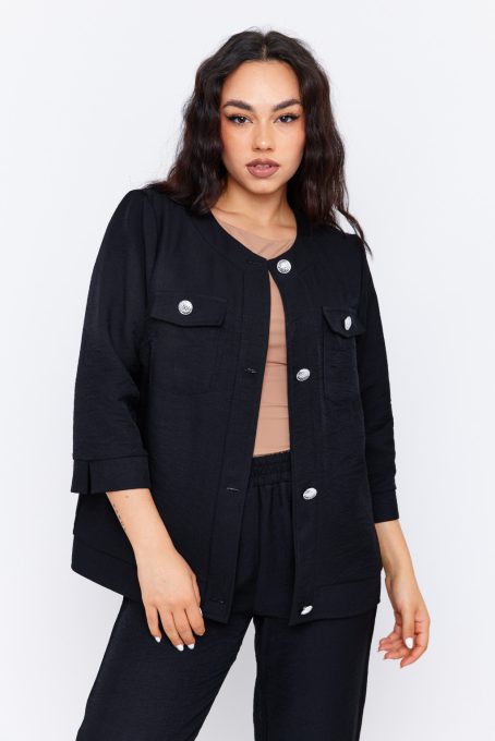 ABRIELLE women's blazer – six-button, pocketed