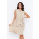 JULES ruffled neckline and sleeve summer dress with waist tie