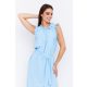JULES ruffled neckline and sleeve summer dress with waist tie