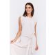 JULES ruffled neckline and sleeve summer dress with waist tie