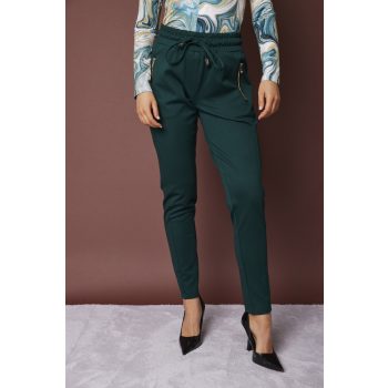   ISA sportos női nadrág cipzáras zsebekkel és széles passzés szárral,méregzöld,S,Tara X Viktori