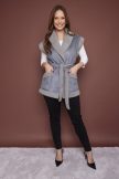 TAMARA mellény övvel,szürke,S,Tara X Viktori