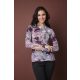 JASMINE női póló, csavart nyakú póló,mintás,M,Tara X Viktori