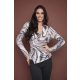 FERNANDA aszimmetrikus női póló,mintás,L,Tara X Viktori