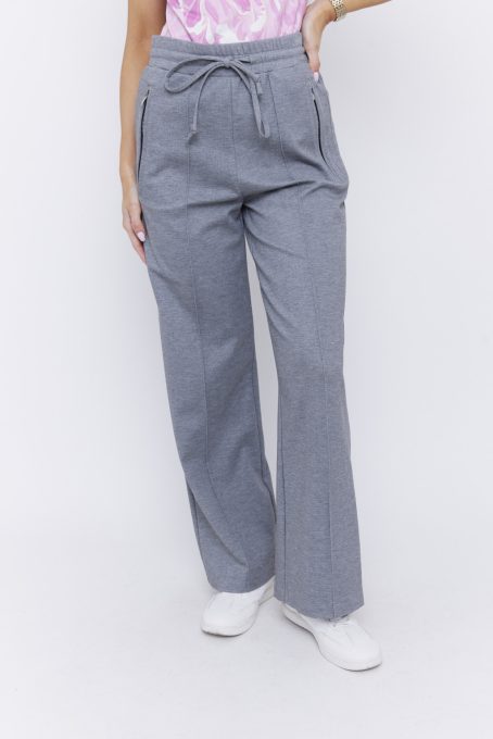 MELISSA women’s trousers with elastic waist, tie belt and wide leg