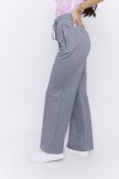 MELISSA women’s trousers with elastic waist, tie belt and wide leg