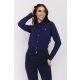 ANNEMARIE női blúz – gombos elejű, díszzsebes elegáns blúz,sötétkék,XL,Tara X Viktori