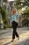 MADYN women’s tunic – V-neck, elastic hem, relaxed fit, patterned