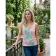 MARIAM Women's V-Neck Spaghetti Strap Top