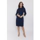 TERESA női ruha –öves, elegáns ruha,sötétkék,XL,Tara X Viktori