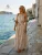 Miami női ruha, húzott nyakú maxi ruha,mintás,Tara x Viktori, Young & Free Kollekció