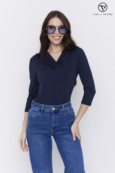 Lennox women's top Wrap-and-gathered top, Tara x Viktori